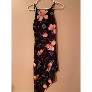 LUSH Brand floral navy blue dress